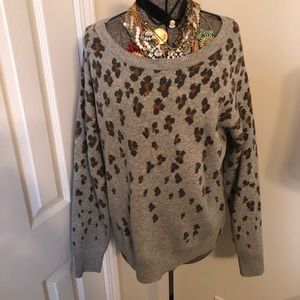 GAP Leopard Print Sweater